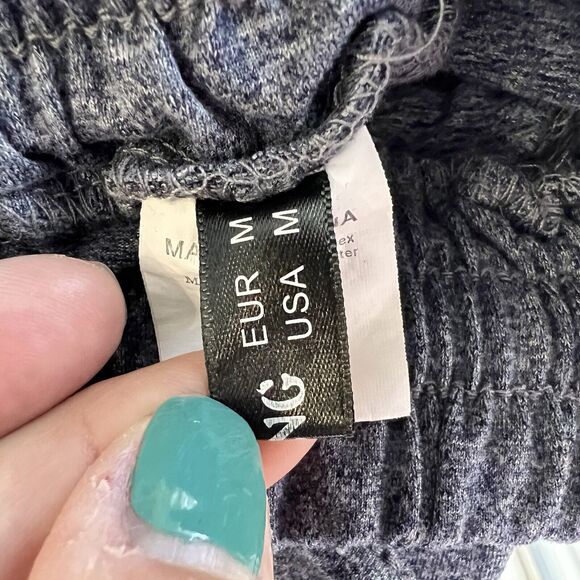 Comfy Blue Sweatpants Women's Medium Loungewear Yoga Pants Pockets Stretch Cozy - Picture 13 of 14